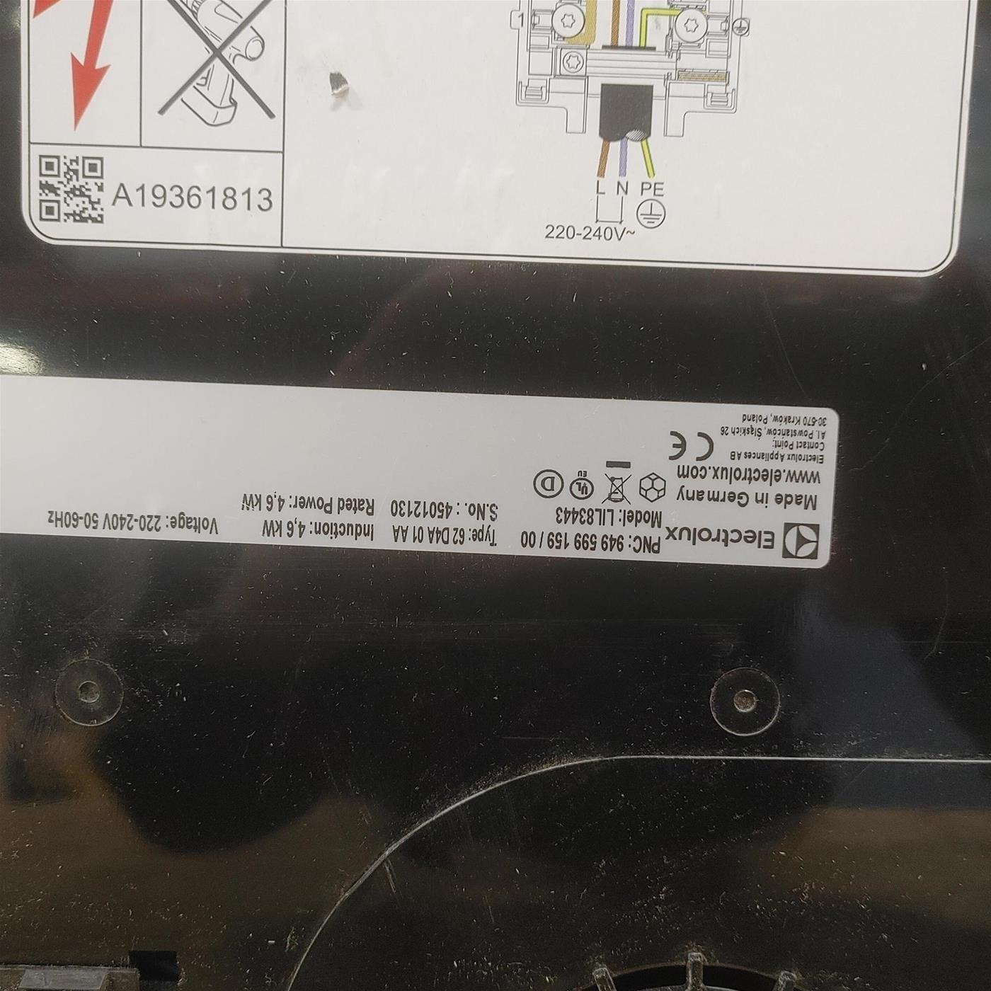 Piano cottura Electrolux LIL83443 Serie 600 Bridge Induzione