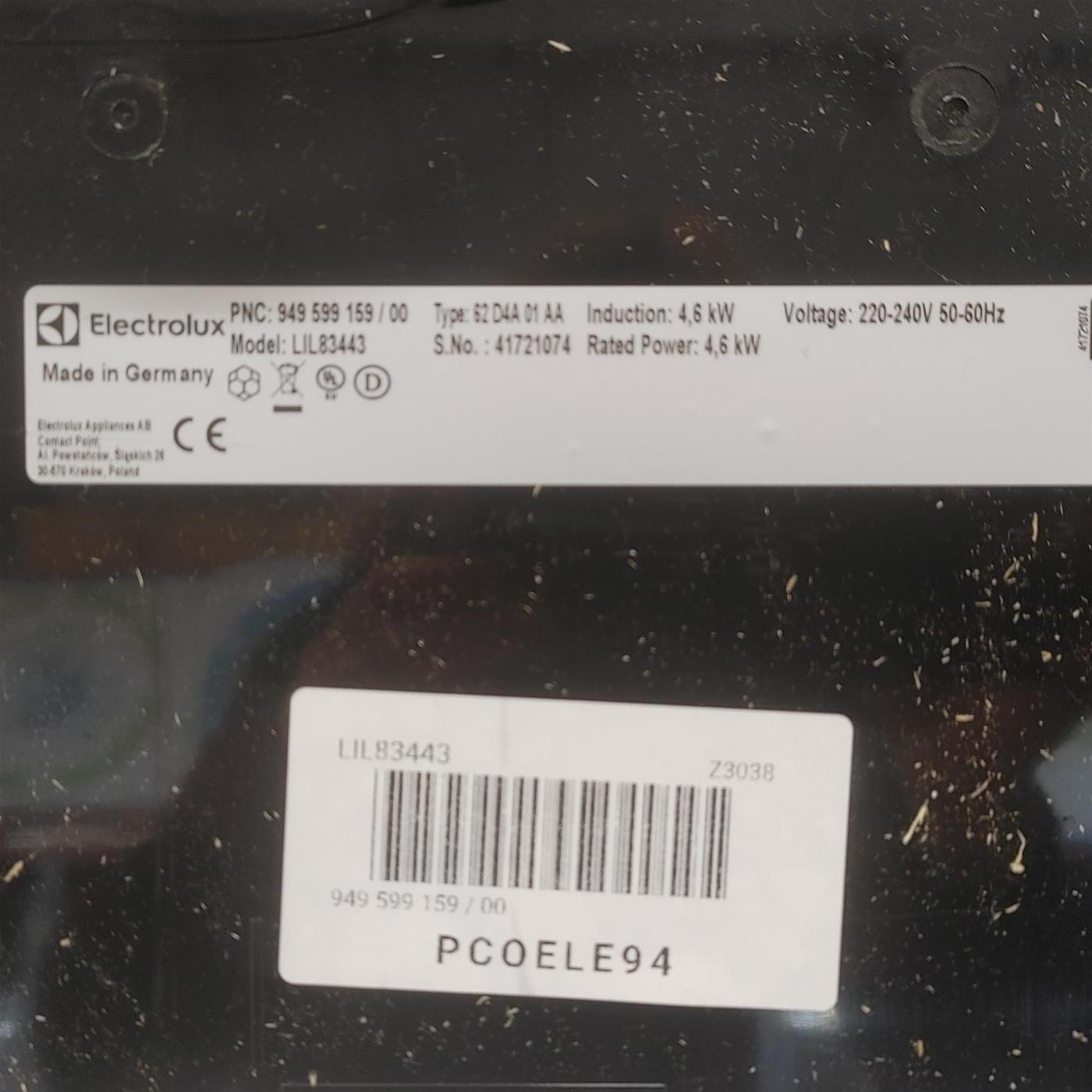 Piano cottura Electrolux LIL83443 Serie 600 Bridge Induzione