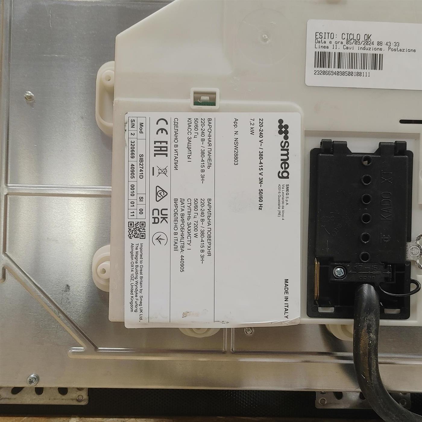 Piano cottura Smeg SIB2741D a induzione 4 zone cottura