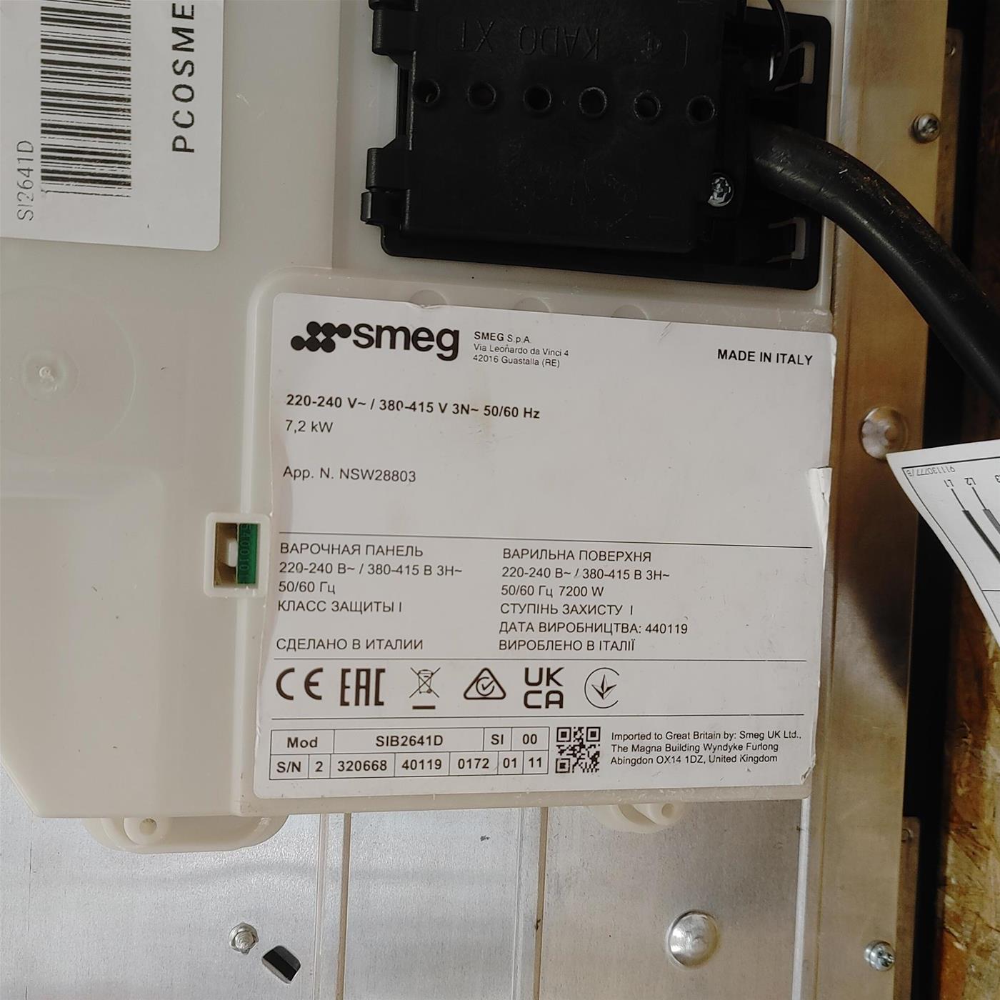 Piano cottura Smeg SI2641D a induzione 4 zone cottura