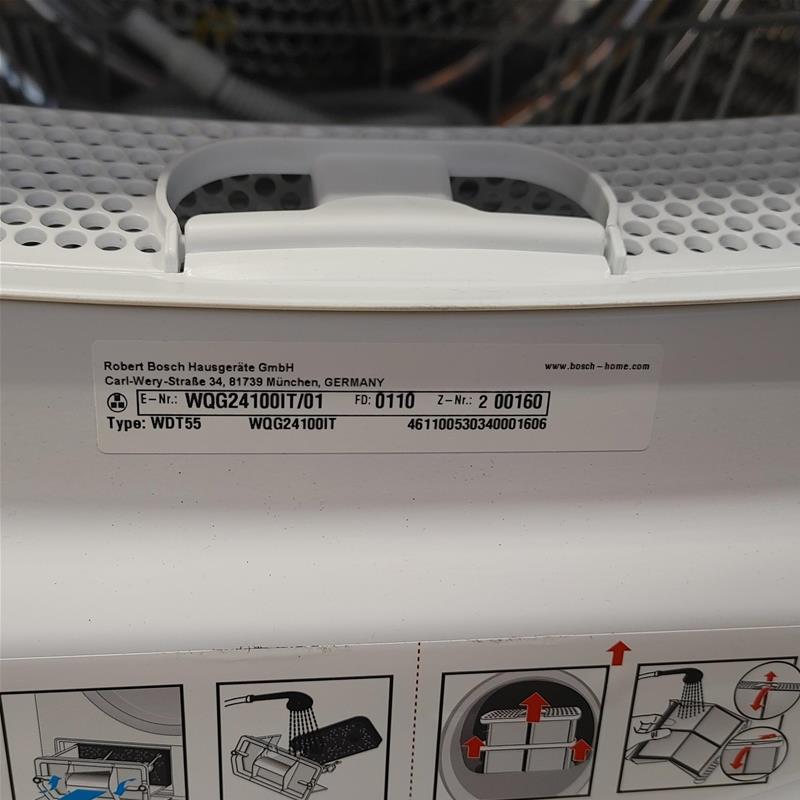 Bosch WQG24100IT asciugatrice Libera installazione Caricamento frontale 9 kg A++ Bianco
